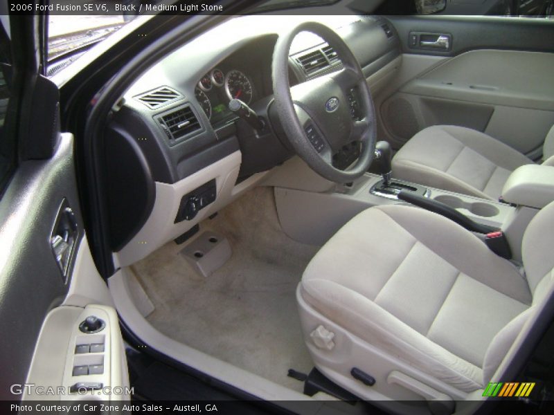 Black / Medium Light Stone 2006 Ford Fusion SE V6