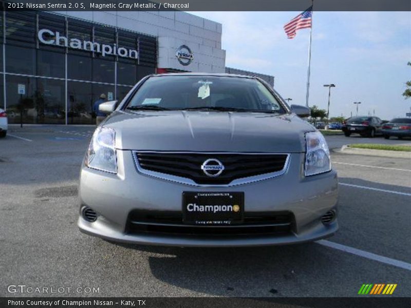 Magnetic Gray Metallic / Charcoal 2012 Nissan Sentra 2.0 S