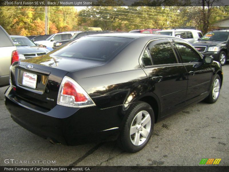 Black / Medium Light Stone 2006 Ford Fusion SE V6