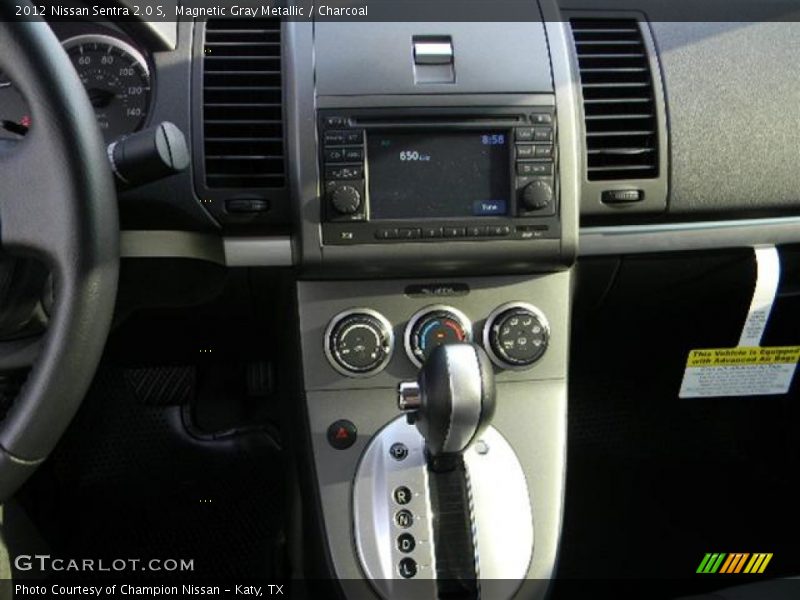 Magnetic Gray Metallic / Charcoal 2012 Nissan Sentra 2.0 S