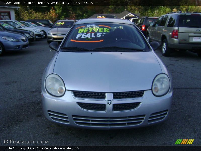 Bright Silver Metallic / Dark Slate Gray 2004 Dodge Neon SE