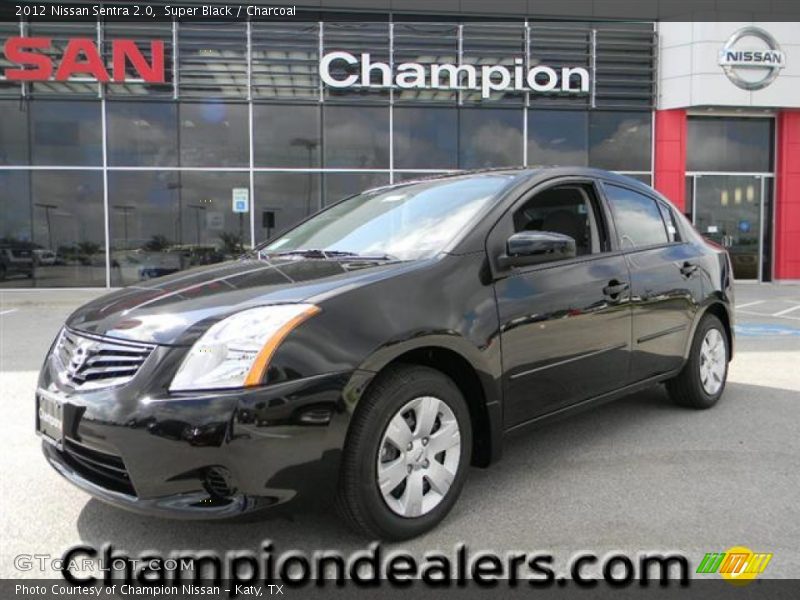 Super Black / Charcoal 2012 Nissan Sentra 2.0