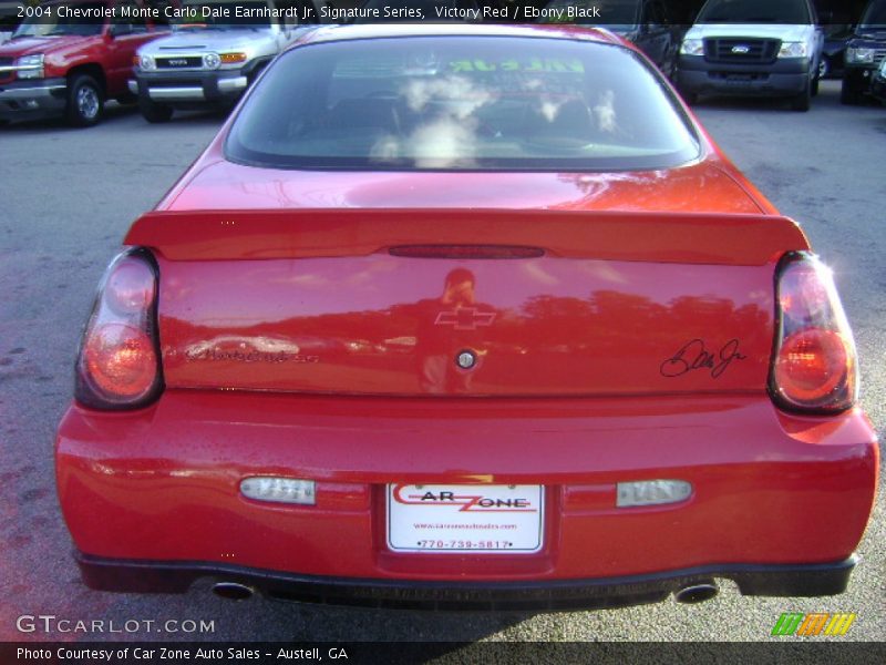 Victory Red / Ebony Black 2004 Chevrolet Monte Carlo Dale Earnhardt Jr. Signature Series
