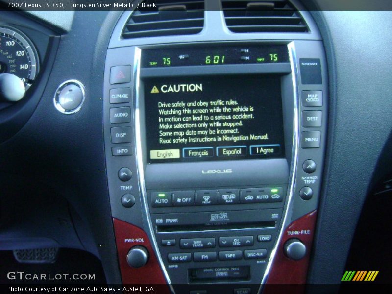 Tungsten Silver Metallic / Black 2007 Lexus ES 350