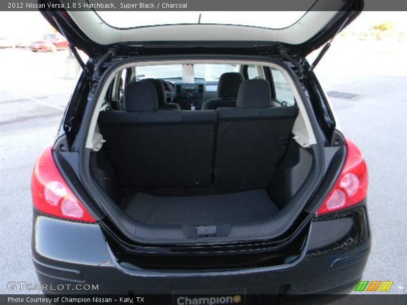 Super Black / Charcoal 2012 Nissan Versa 1.8 S Hatchback