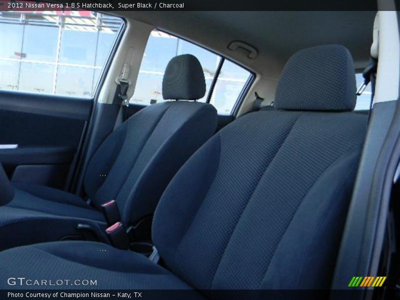 Super Black / Charcoal 2012 Nissan Versa 1.8 S Hatchback