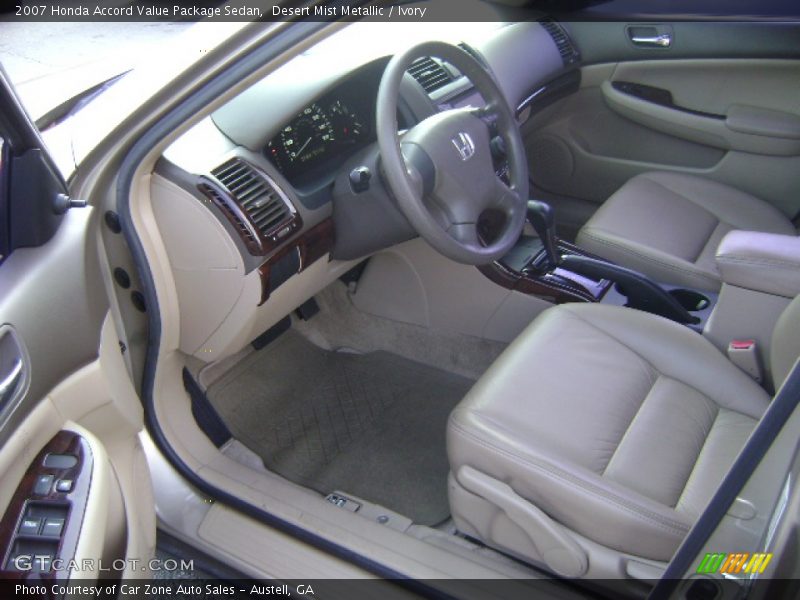 Desert Mist Metallic / Ivory 2007 Honda Accord Value Package Sedan