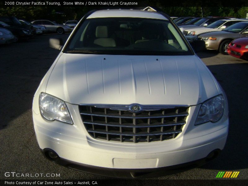 Stone White / Dark Khaki/Light Graystone 2008 Chrysler Pacifica Touring