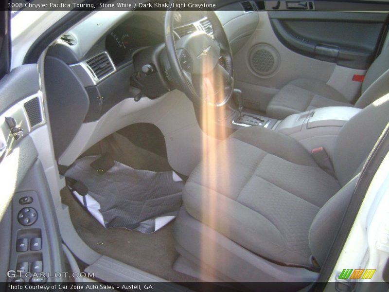 Stone White / Dark Khaki/Light Graystone 2008 Chrysler Pacifica Touring