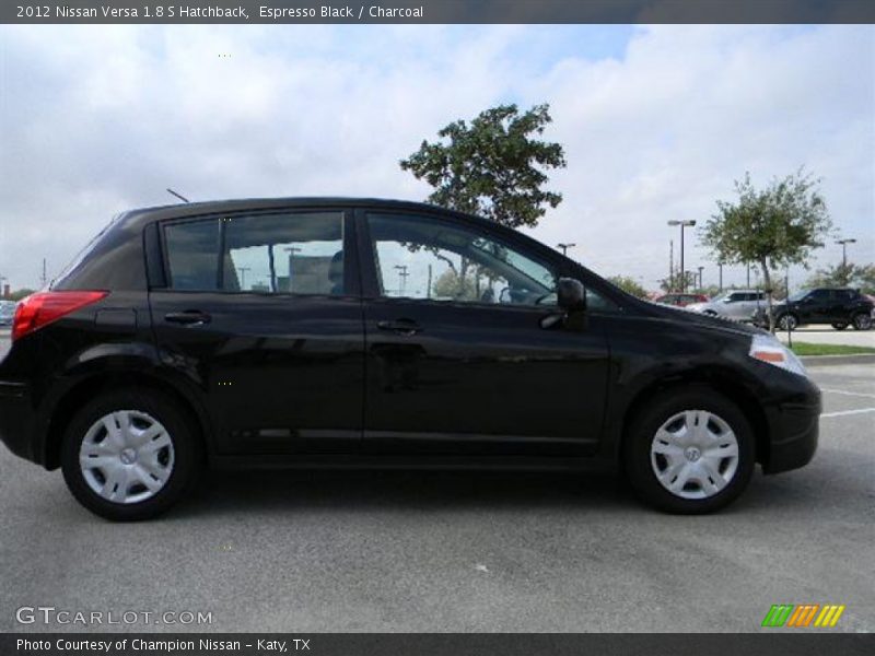 Espresso Black / Charcoal 2012 Nissan Versa 1.8 S Hatchback