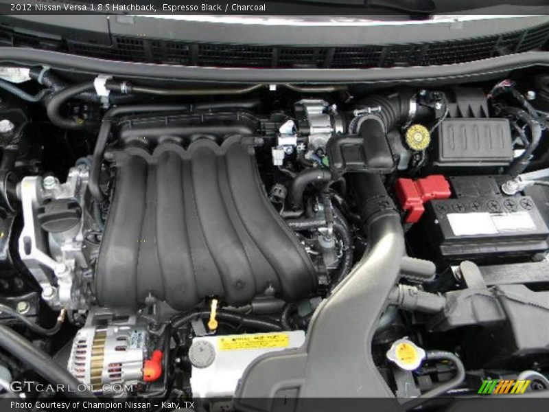 Espresso Black / Charcoal 2012 Nissan Versa 1.8 S Hatchback
