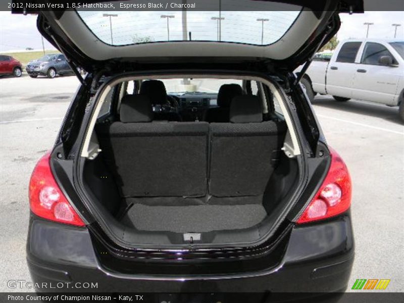Espresso Black / Charcoal 2012 Nissan Versa 1.8 S Hatchback