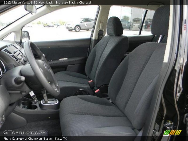 Espresso Black / Charcoal 2012 Nissan Versa 1.8 S Hatchback