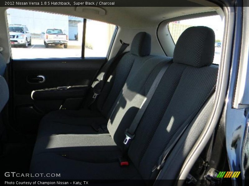 Super Black / Charcoal 2012 Nissan Versa 1.8 S Hatchback