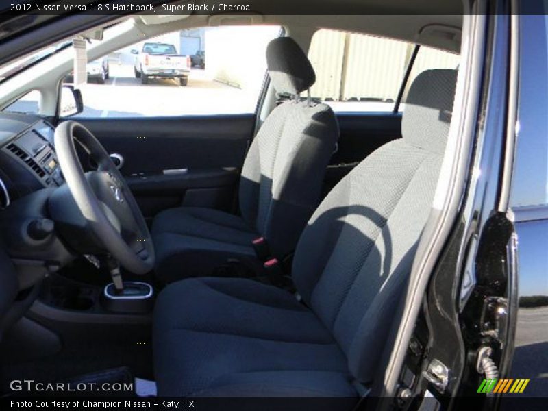 Super Black / Charcoal 2012 Nissan Versa 1.8 S Hatchback