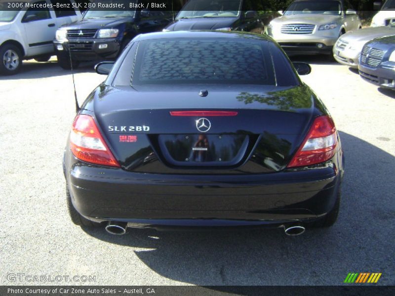 Black / Black 2006 Mercedes-Benz SLK 280 Roadster