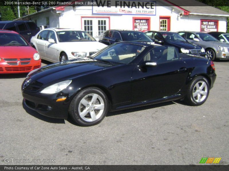 Black / Black 2006 Mercedes-Benz SLK 280 Roadster
