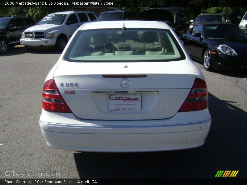 Alabaster White / Stone 2006 Mercedes-Benz E 350 Sedan