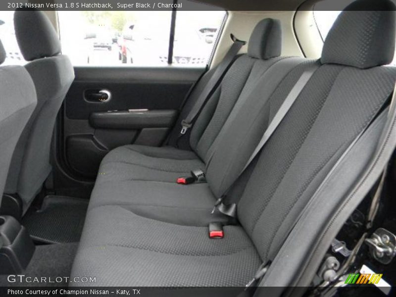 Super Black / Charcoal 2012 Nissan Versa 1.8 S Hatchback