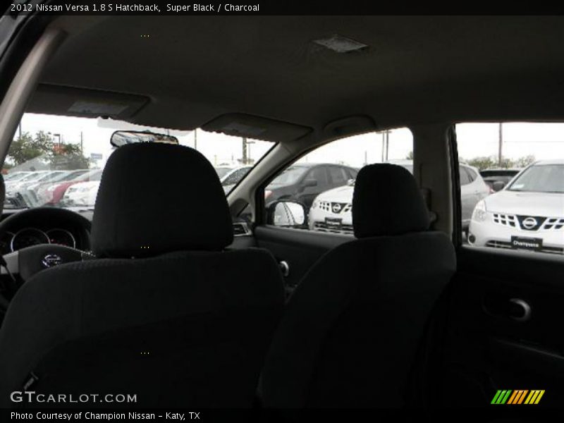 Super Black / Charcoal 2012 Nissan Versa 1.8 S Hatchback