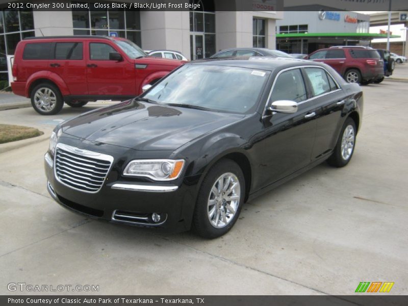 Gloss Black / Black/Light Frost Beige 2012 Chrysler 300 Limited