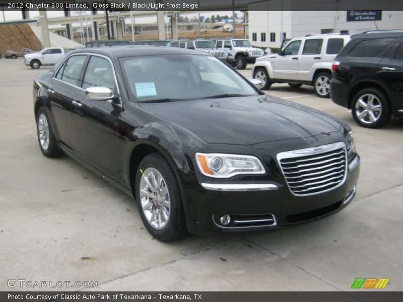 Gloss Black / Black/Light Frost Beige 2012 Chrysler 300 Limited