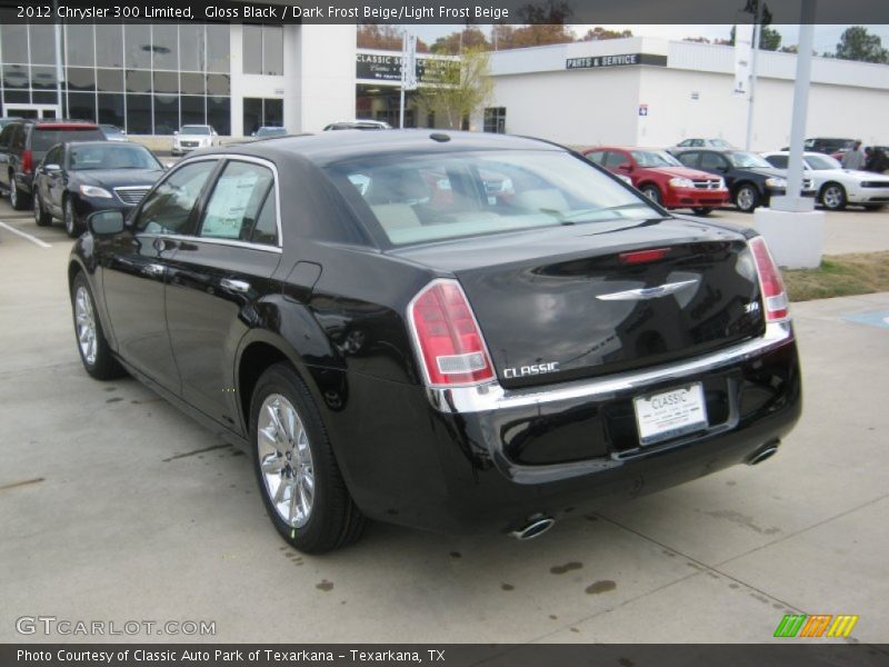 Gloss Black / Dark Frost Beige/Light Frost Beige 2012 Chrysler 300 Limited