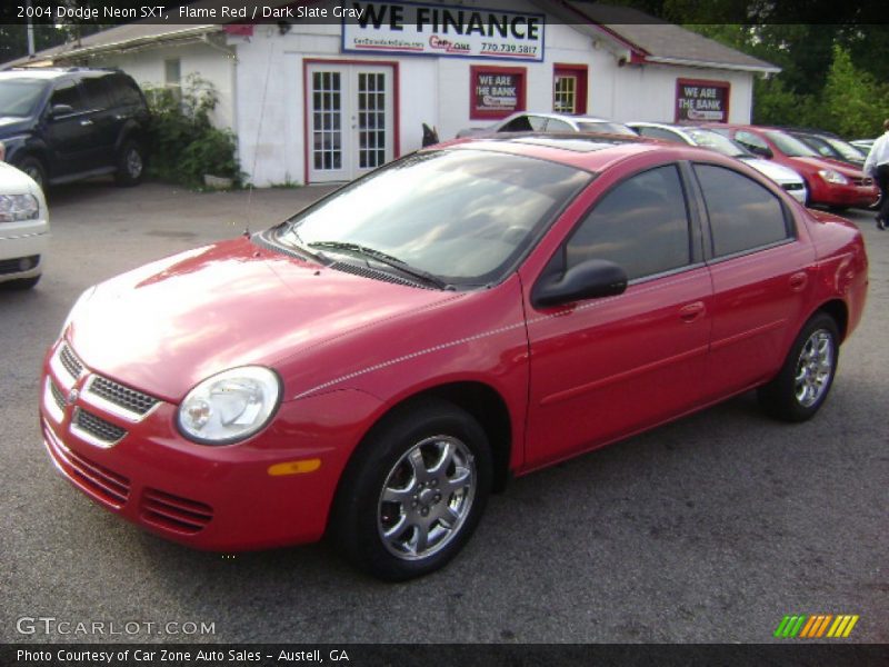 Flame Red / Dark Slate Gray 2004 Dodge Neon SXT