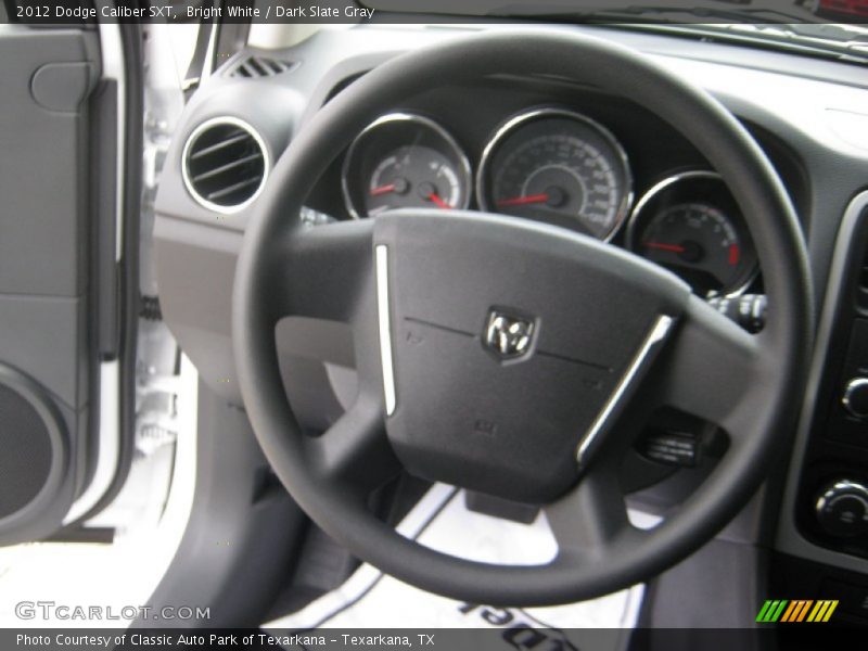 Bright White / Dark Slate Gray 2012 Dodge Caliber SXT