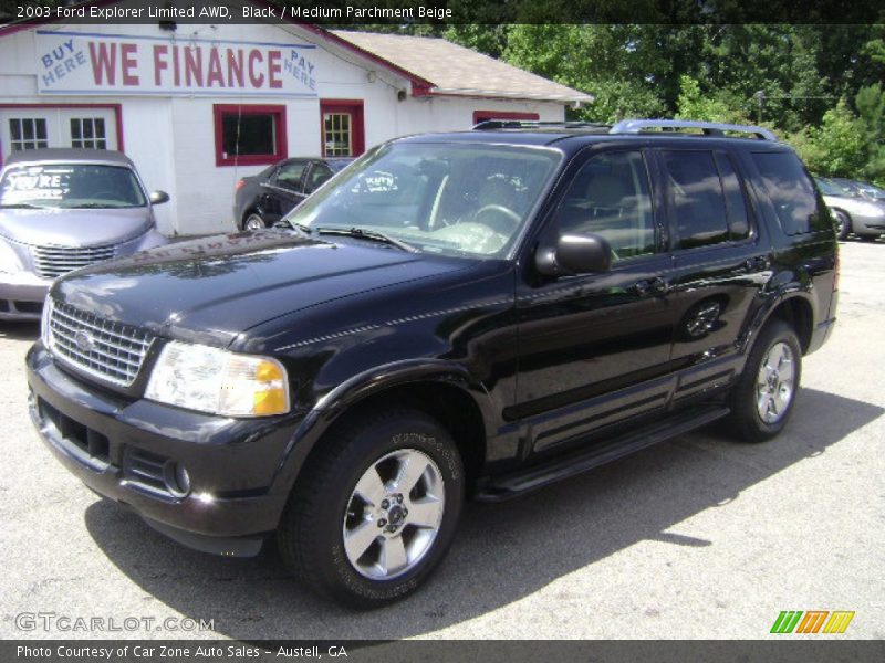 Black / Medium Parchment Beige 2003 Ford Explorer Limited AWD