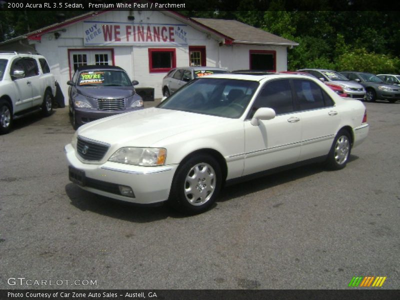 Premium White Pearl / Parchment 2000 Acura RL 3.5 Sedan