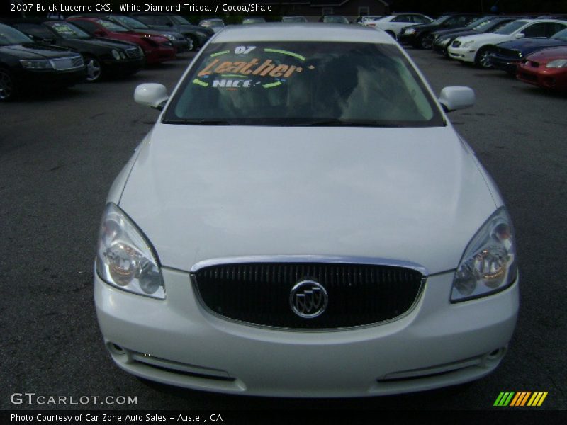 White Diamond Tricoat / Cocoa/Shale 2007 Buick Lucerne CXS
