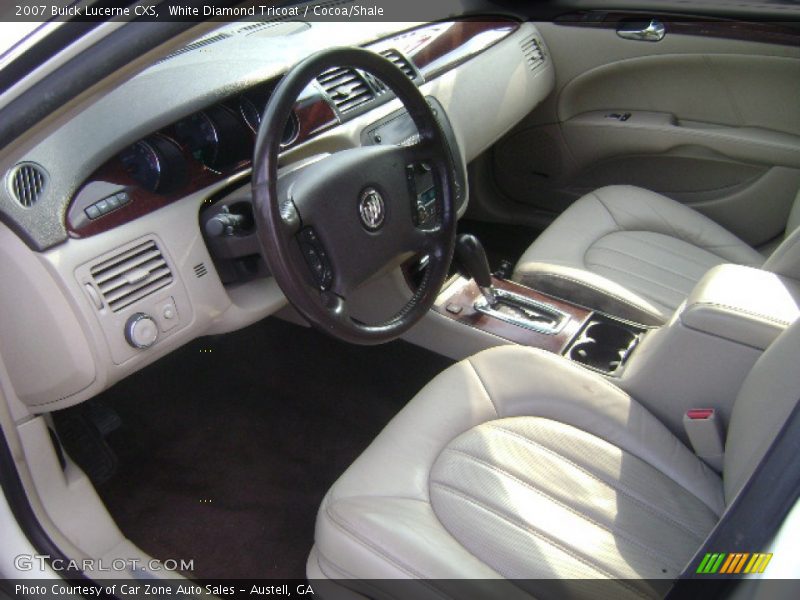 White Diamond Tricoat / Cocoa/Shale 2007 Buick Lucerne CXS