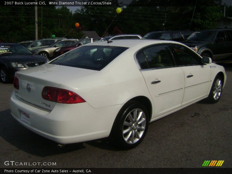 White Diamond Tricoat / Cocoa/Shale 2007 Buick Lucerne CXS