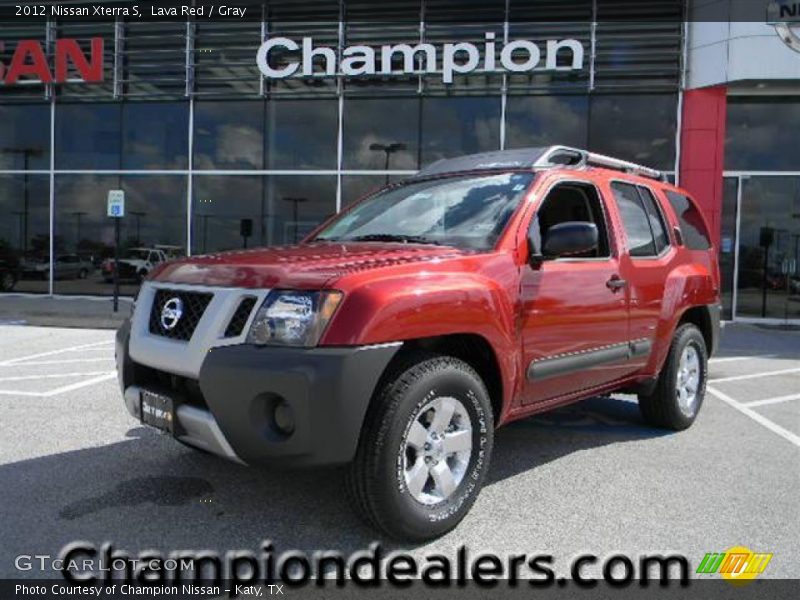 Lava Red / Gray 2012 Nissan Xterra S