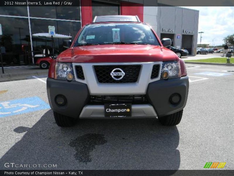 Lava Red / Gray 2012 Nissan Xterra S