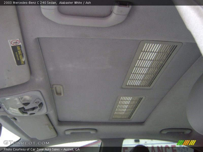 Alabaster White / Ash 2003 Mercedes-Benz C 240 Sedan