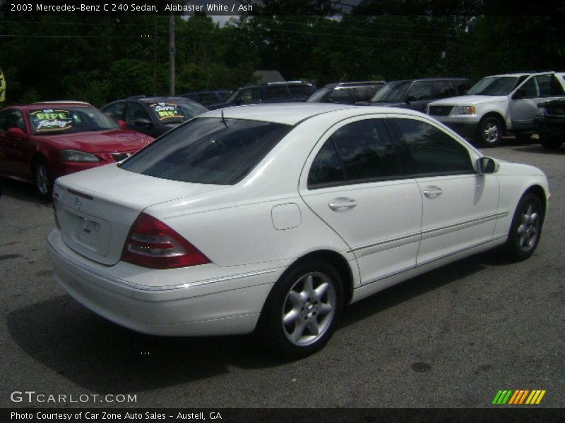 Alabaster White / Ash 2003 Mercedes-Benz C 240 Sedan