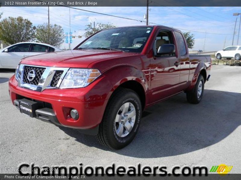 Red Brick / Beige 2012 Nissan Frontier SV King Cab