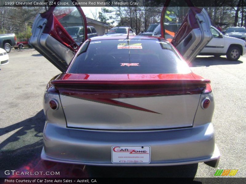 Cayenne Red Metallic / Medium Gray 1999 Chevrolet Cavalier Z24 Coupe