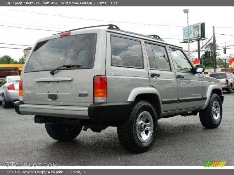 Silverstone Metallic / Camel Beige 2000 Jeep Cherokee Sport 4x4