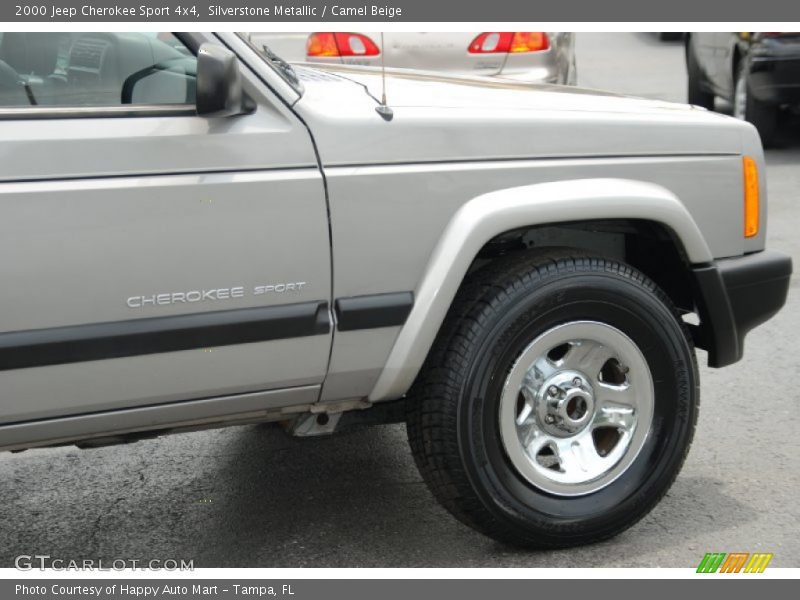 Silverstone Metallic / Camel Beige 2000 Jeep Cherokee Sport 4x4