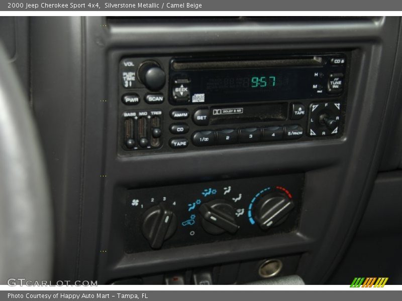 Silverstone Metallic / Camel Beige 2000 Jeep Cherokee Sport 4x4
