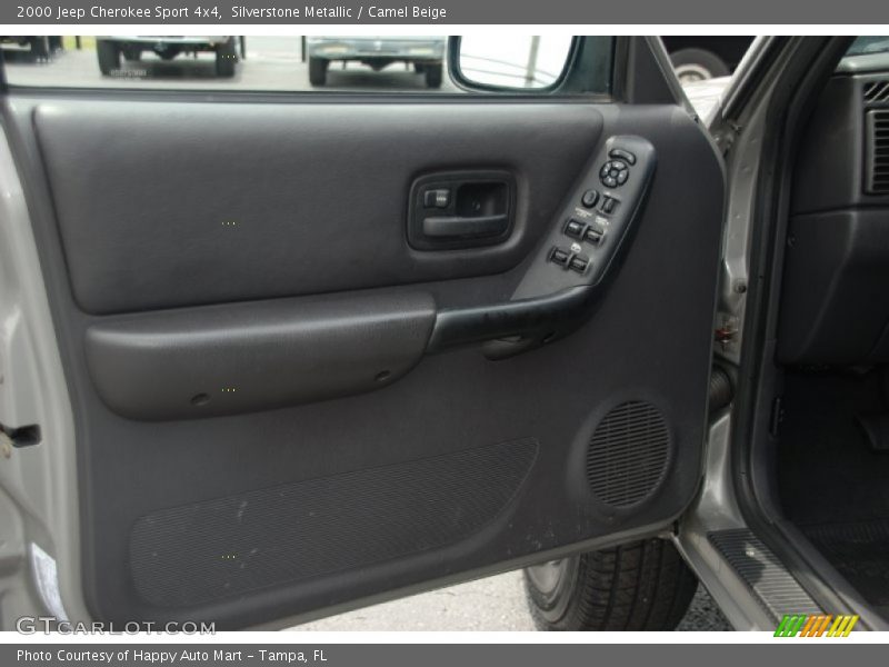 Silverstone Metallic / Camel Beige 2000 Jeep Cherokee Sport 4x4
