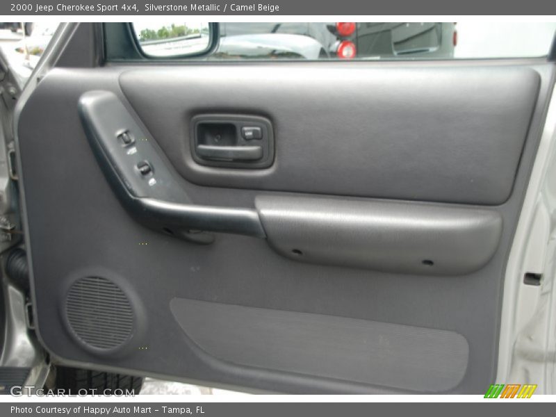 Silverstone Metallic / Camel Beige 2000 Jeep Cherokee Sport 4x4