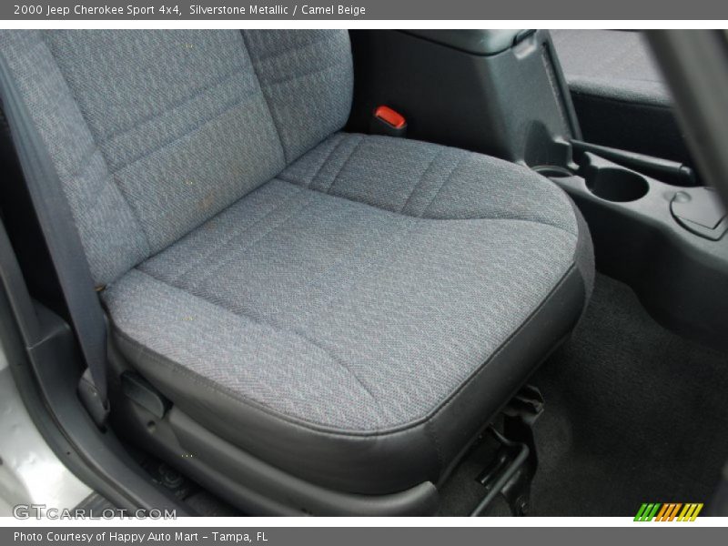 Silverstone Metallic / Camel Beige 2000 Jeep Cherokee Sport 4x4