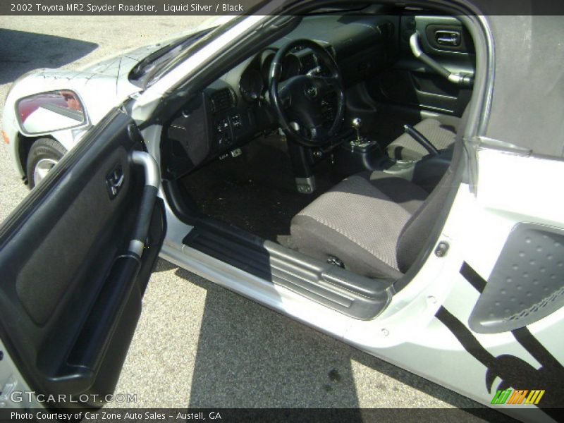 Liquid Silver / Black 2002 Toyota MR2 Spyder Roadster