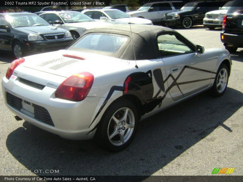Liquid Silver / Black 2002 Toyota MR2 Spyder Roadster