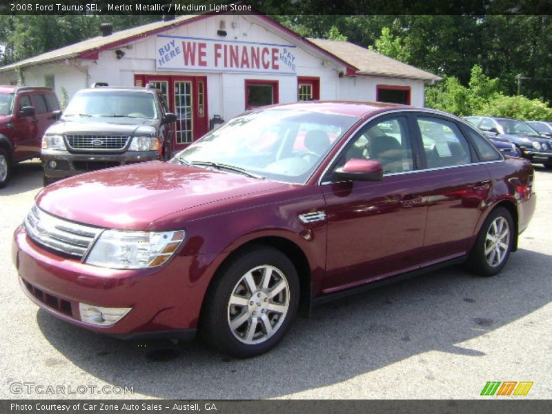 Merlot Metallic / Medium Light Stone 2008 Ford Taurus SEL