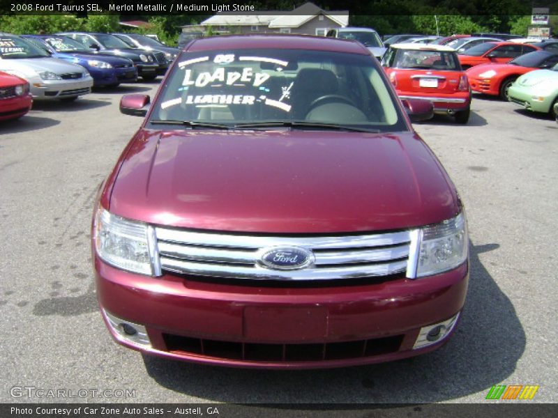 Merlot Metallic / Medium Light Stone 2008 Ford Taurus SEL